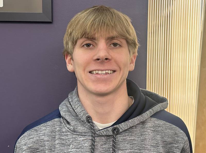 Tanner Faivre of Earlville, poses for a photo on Tuesday, Feb. 3, 2026 at Illinois Valley Community College in Oglesby.