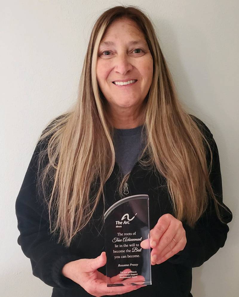 Arc of Illinois 72nd Annual Convention award winner Roxanne Pressy