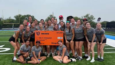 Bradley-Bourbonnais girls flag football takes 2nd at Bears tournament