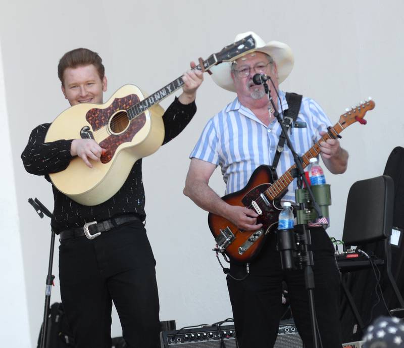 Jonny Lyons and the Pride perform a Johnny Cash song at the Mt Morris Jamboree on Friday, June 27, 2025.