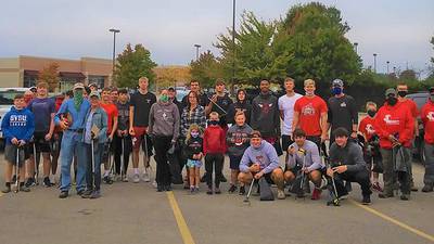Yorkville Chamber's Green Connect Committee holds trash pick-up