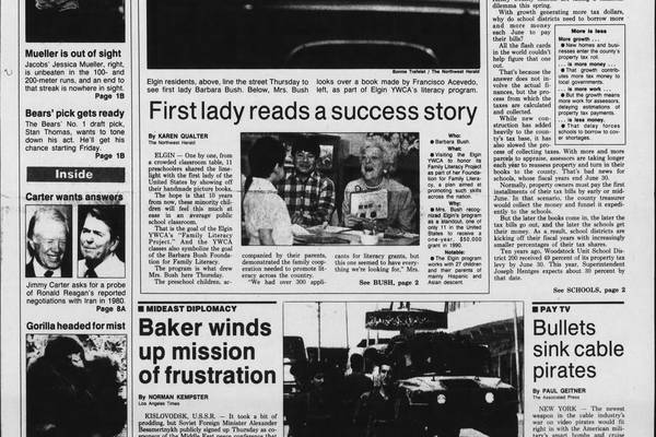 Historical covers for April 26: First Lady reads a success story