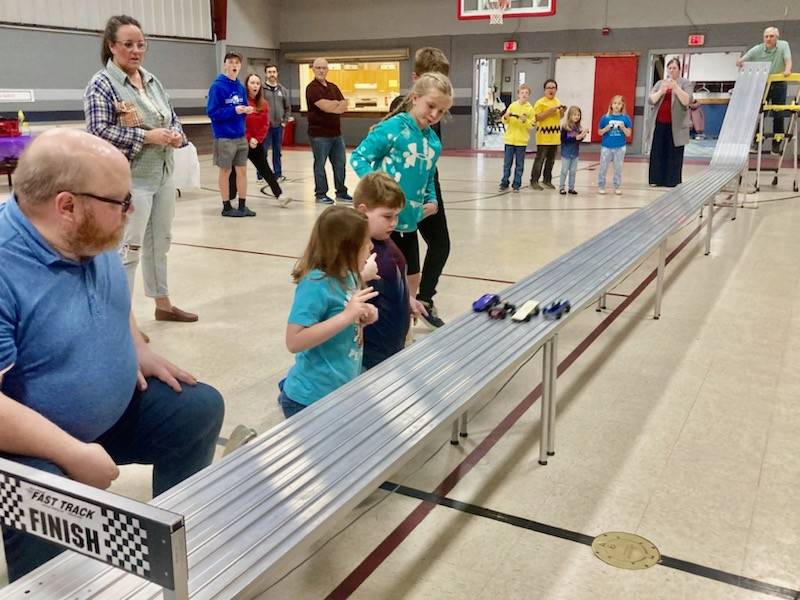 AWANA Pinewood Derby Night at Princeton Bible Church.