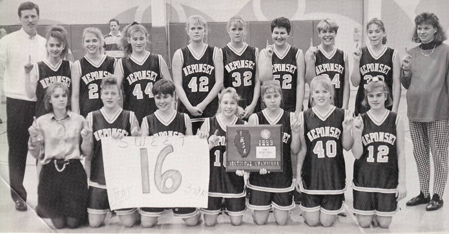 The Neponset Lady Zephyrs won three straight sectional championships, capped by a 44-42 victory over host Dunlap in 1993.