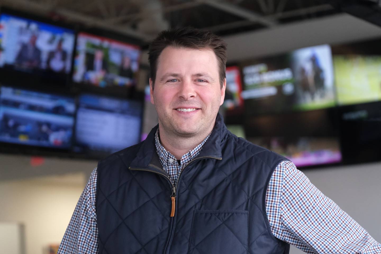 Hawthorne Race Course Director of Marketing and Communications Dakota Shultz poses at the new Club Hawthorne at Black eyed Susan in Joliet. Friday, May 6, 2022, in Joliet.