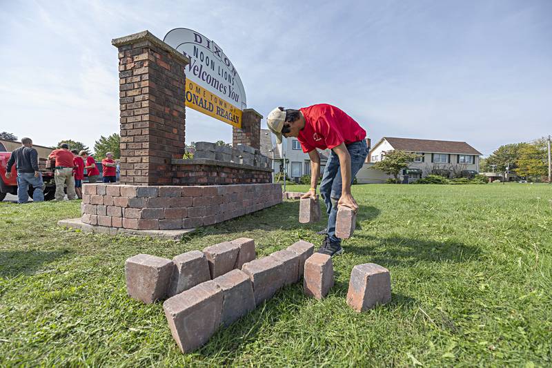 Diego Ocampo’s toughest challenge for the project was “getting all the permissions from Chapel Hill, the Lions Club and the scoutmasters.” A new brick facade is being built around the existing structure. A time capsule is also being buried at the site for future generations to discover.