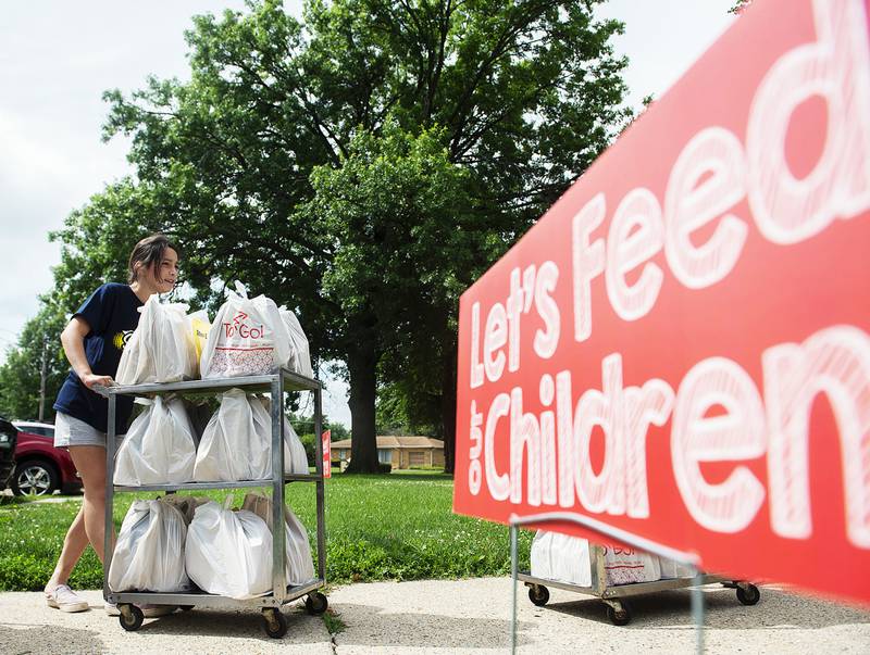While many of the Let's Feed Our Children volunteers are seniors, the program attracts people of all ages who want to help others, like Kadence Rodriguez, 11, shown here wheeling out a cart of lunches for delivery. Supplemental sources of groceries are available in the Sauk Valley. The rising price of groceries is one of the biggest concerns people have about inflation, a survey by Shaw Local News Network reveals.