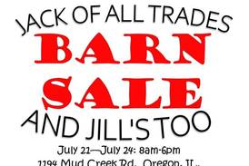 Something for everyone at barn sale fundraiser for Serenity Hospice and Home July 21-24