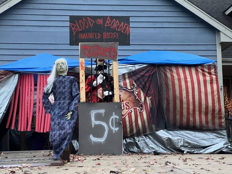 Blood on Borden, 848 Borden Avenue in Sycamore, will be open to the public from 7 to 9 p.m. Friday and Saturday of Halloween Weekend. On Tuesday, Halloween, the free to enter attraction will be open from 4 to 8 p.m., coinciding with the city's treat or treating hours.