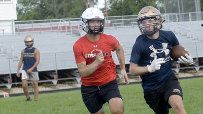 Marquette visits Streator for friendly, fun practice, 7-on-7