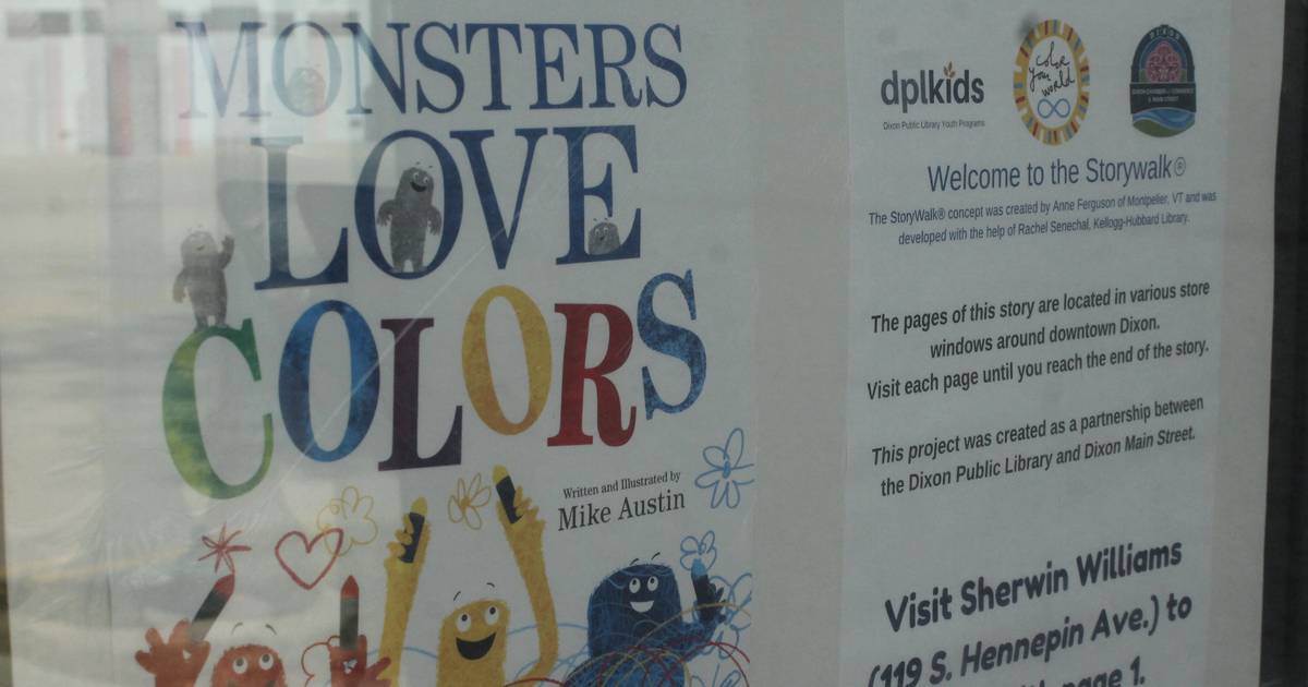 Library storywalk takes young readers on colorful trek through downtown  Dixon  Shaw Local