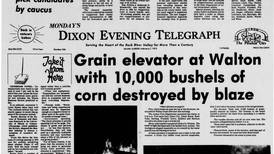 10,000 bushels of corn destroyed by blaze and more historical covers for February 7