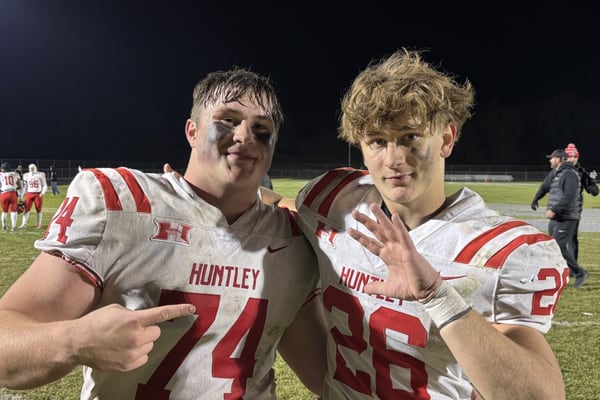 Huntley’s Chase Hojnacki runs for 5 touchdowns in win over Hampshire