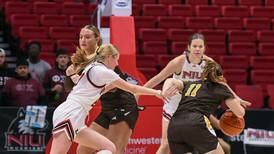 Old friends, new rivals: Lexi Carlsen, Evyn Carrier make mark in NIU’s loss to Western Michigan