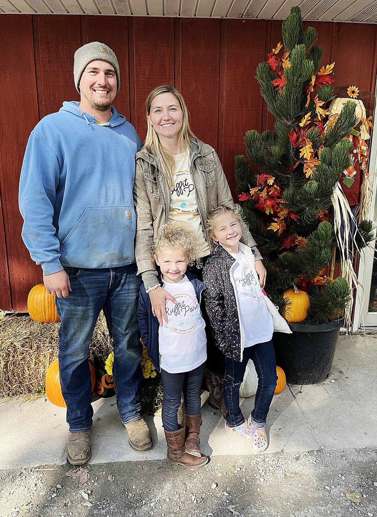 Matthew and Molly Habben, pictured with their daughters, own Ruffit Park outside of Sterling, a campground that is entering its 60th year providing a place where people can disconnect from busy lives and take in the peace and tranquility of the outdoors, and fun for the kids as well. "It's been a tradition to a lot of people in the Sauk Valley," Habben said. "The goal was to bring it back to what it was, and for it to be a destination for Sauk Valley residents to just get out of town, be outside, and do the things that you want your kids to be doing: not being on electronics, but running around and getting dirty and playing."