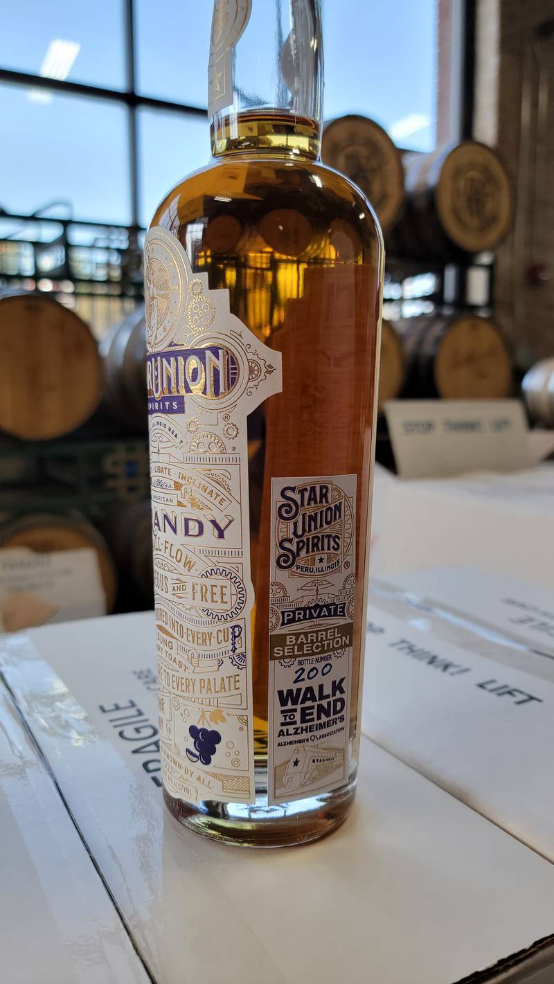 A release party for a private barrel selection of Star Union Spirits three-year American Brandy is scheduled 6:30 to 8:30 p.m. Thursday, Oct. 5. Proceeds will go to the Alzheimer's Association.