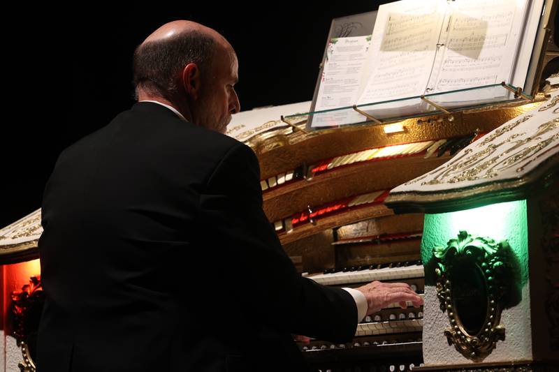 Rialto Organist Taylor Trimby performs at the A Very Rialto Christmas show on Monday, November 21st in Joliet.