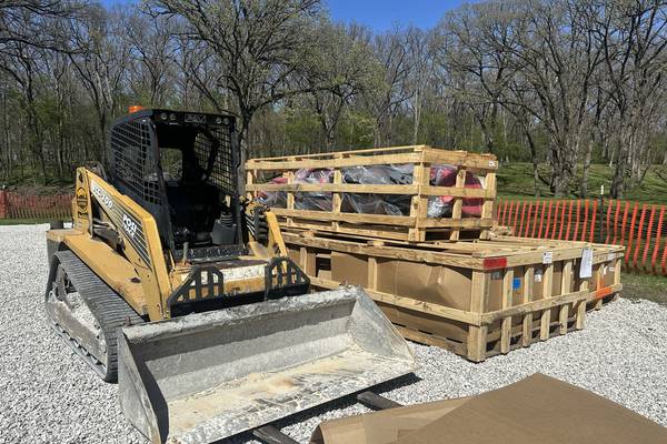 Photos: Logan’s Oasis Playground installation begins at Marilla Park in Streator