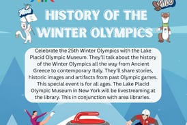 Learn Winter Olympic history on Feb. 12 in Hennepin