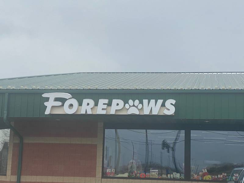 Forepaws is a local holistic pet supply shop that focuses on ensuring each animal is provided with not only nutrient-rich foods, but safe shampoos, toys, and treats to maintain their overall health. The store is located at 453 S. Ridge Rd in Minooka.