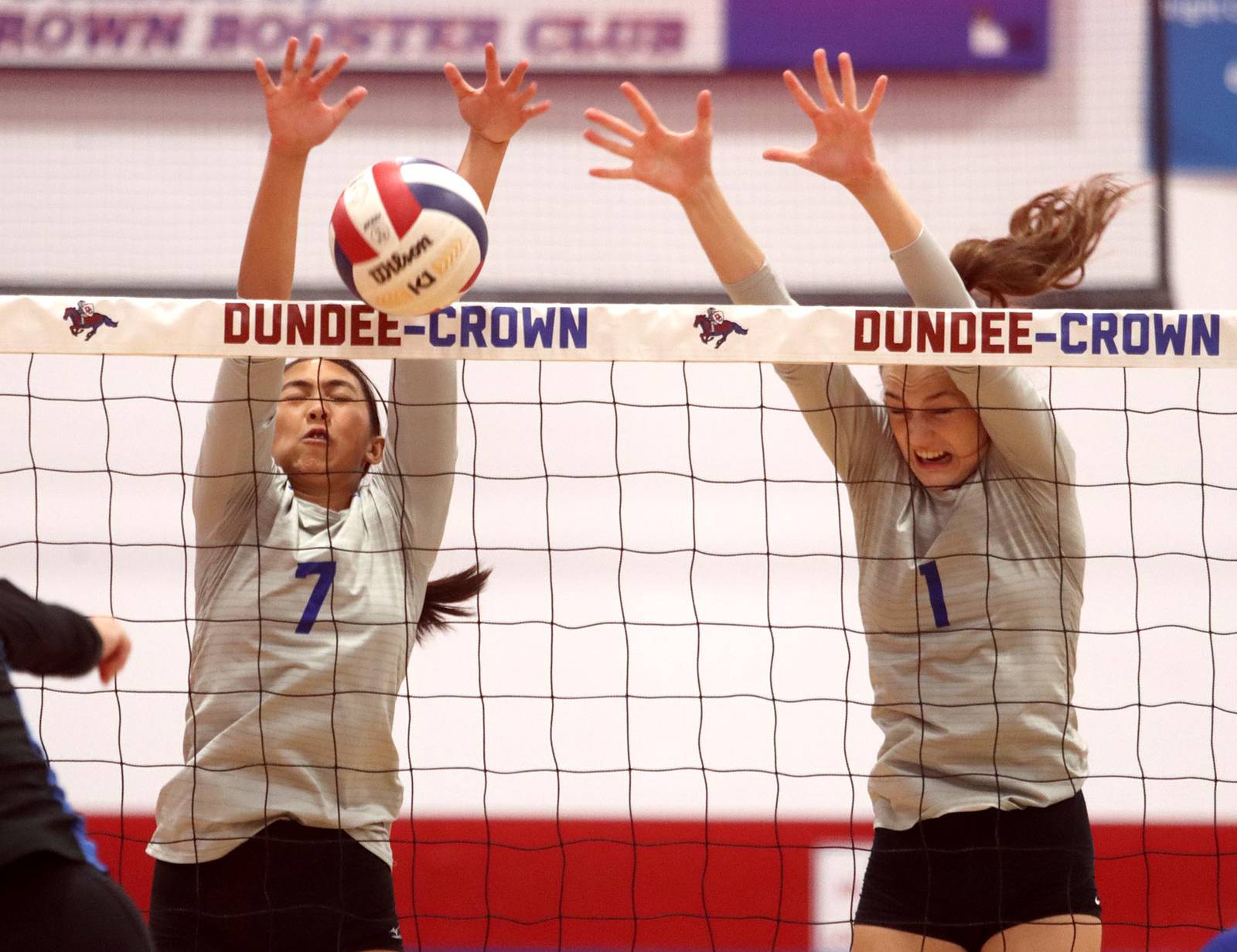 Girls volleyball Burlington Central outlasts DundeeCrown for first