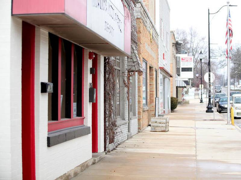 Main Street in downtown Elburn
