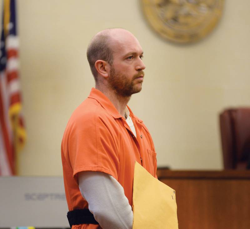 Matthew Plote appeared in an Ogle County courtroom on Thursday, April 25, 2024 for a post trial motion hearing. An Ogle County jury convicted him in March of killing Melissa Lamesch and her unborn child in 2020 and then setting her home on fire to conceal their deaths.. His attorneys have filed a motion asking for a new trial..