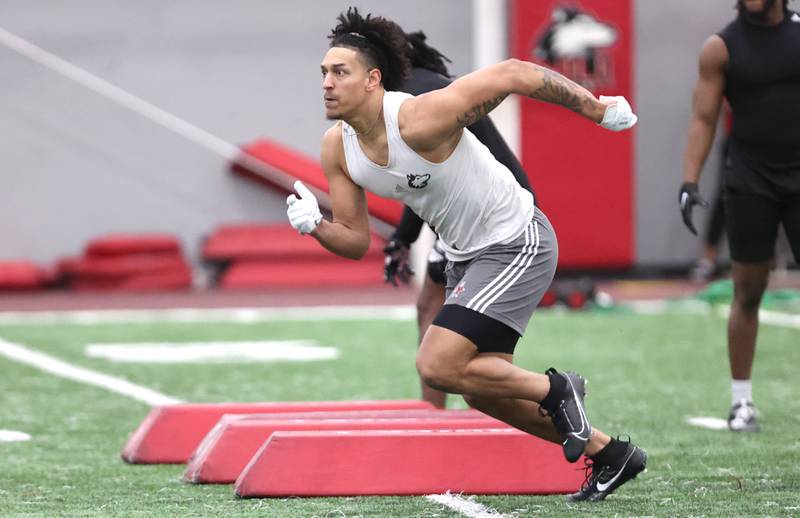 Photos Local football players pursue NFL dreams at NIU pro day Shaw