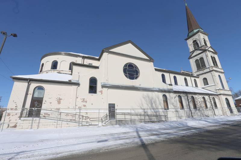 A view of the old Immaculate Conception Catholic Church on Monday, Jan. 26, 2026 in Streator. Last August, The Streator City Council approved a TIF Redevelopment Agreement with Beck Oil Company to open a gas station with a car wash in the 400 block of North Park Street. Crews will be demolishing the Immaculate Conception Catholic Church next month. The church held its last service in 2010.