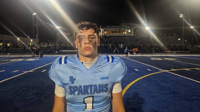 St. Francis senior quarterback Brock Phillip