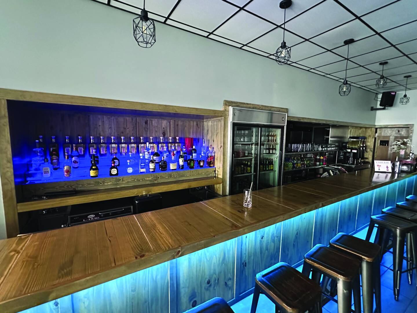 The inside of DeKalb's new event venue, Cuatro Amigos.