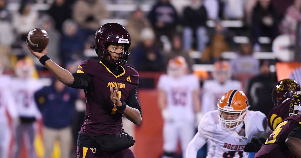 Montini junior quarterback Israel Abrams is the Suburban Life Player of the Year