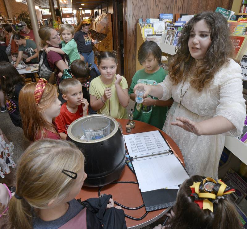 Making magic potions were a popular attraction Saturday, July 29, 2023, during the fifth annual Harry Potter Birthday Bash at Prairie Fox Books in Ottawa.