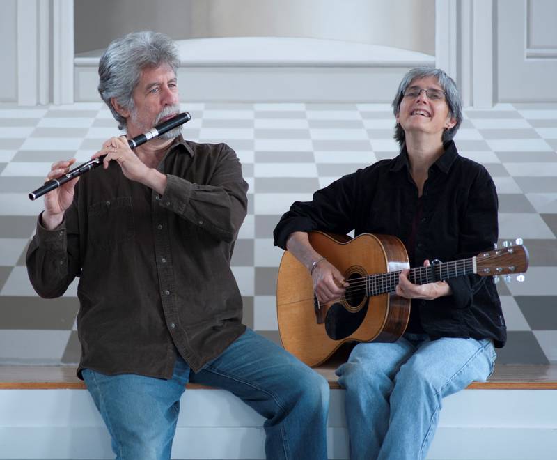 The Norris Cultural Arts Center’s “Music & More in the Gallery” event series concludes its spring season with a performance by renowned contemporary folk music artists Cindy Kallet and Grey Larsen at 3 p.m. Sunday, April 14.