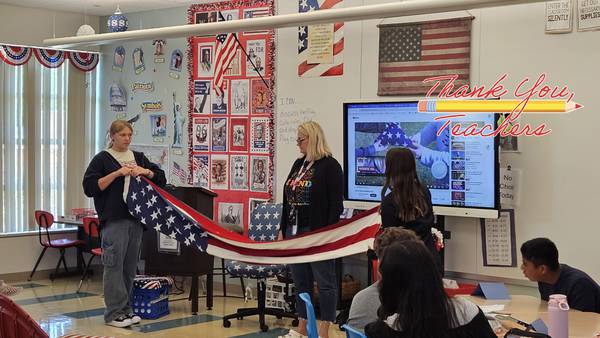 Amy Lindenborn opens window on world for Morris eighth graders