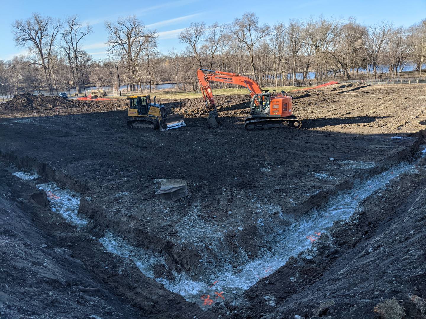 Work has started for the second building at Shodeen Group’s The Reserve at Hudson Crossing luxury apartment building in downtown Oswego.