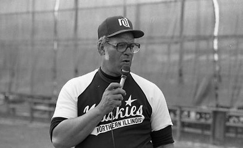 NIU coach Walt Owens watches a game in an undated photo provided by NIU athletics. The NIU field is being renamed for Owens and his wife, Janice Owens on Sunday, April 16, 2023.