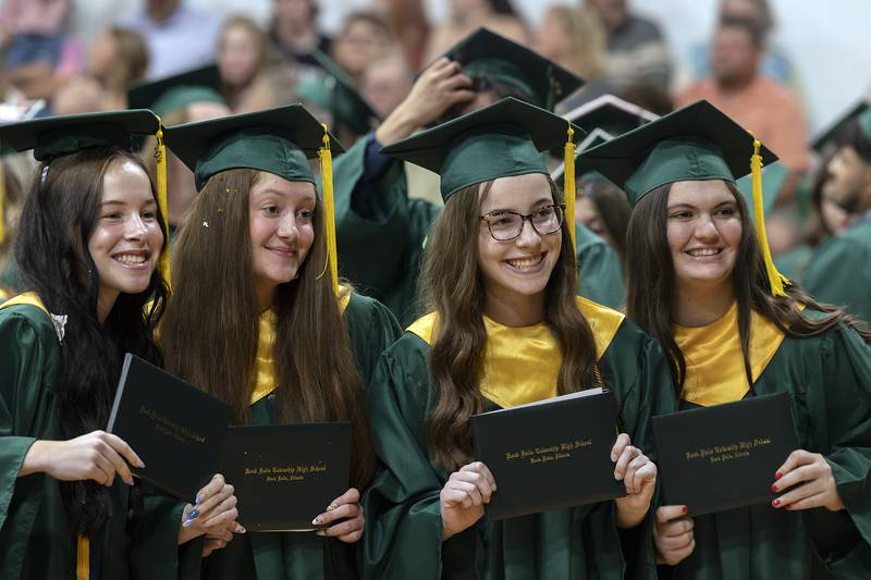 RFHS graduates pose for a photo Sunday, May 18, 2025, following their commencement ceremony.