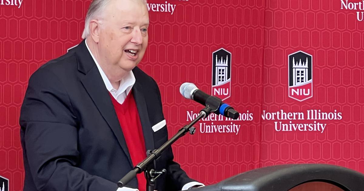 NIU dedicates campus life building to John Peters, former president