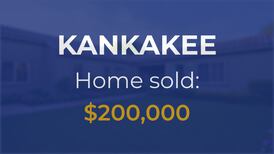 Sale closed in Kankakee: $200,000 for a single-family home