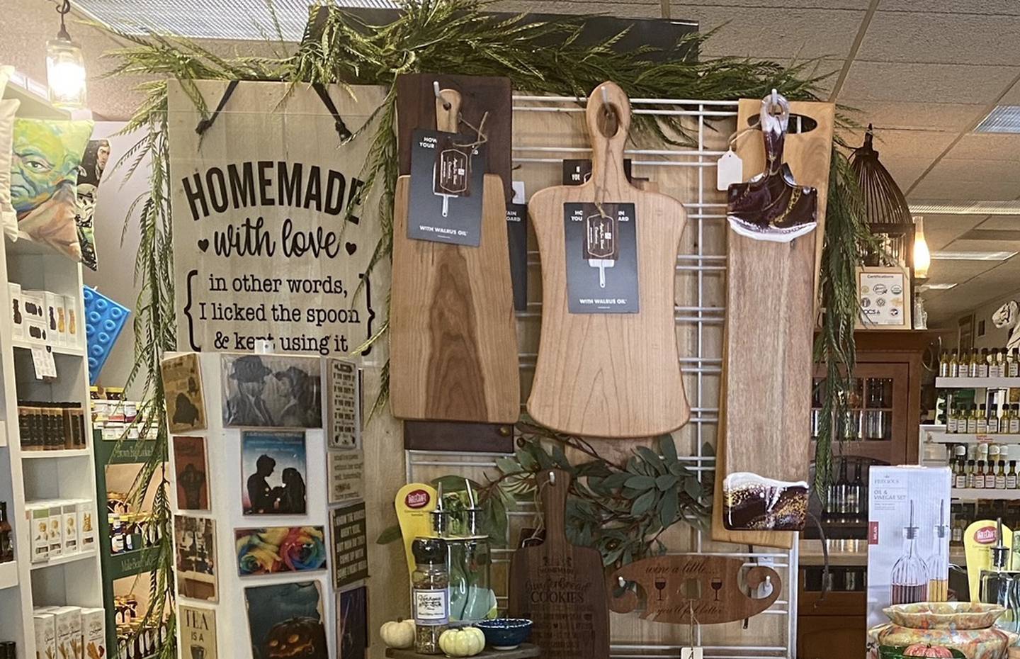 AppleJax products on display at Verbena.
