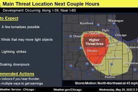 Breaking: Tornado warning issued for northeastern Kane County Wednesday afternoon