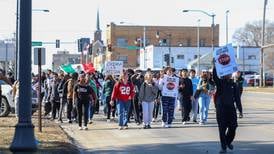 ‘We are stronger together’- Kankakee High School students walk out, protest ICE