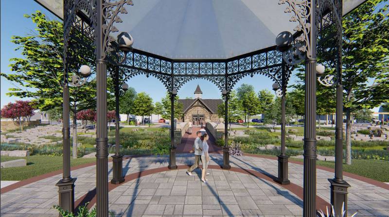 Artist rendering of the new park planned in Antioch.