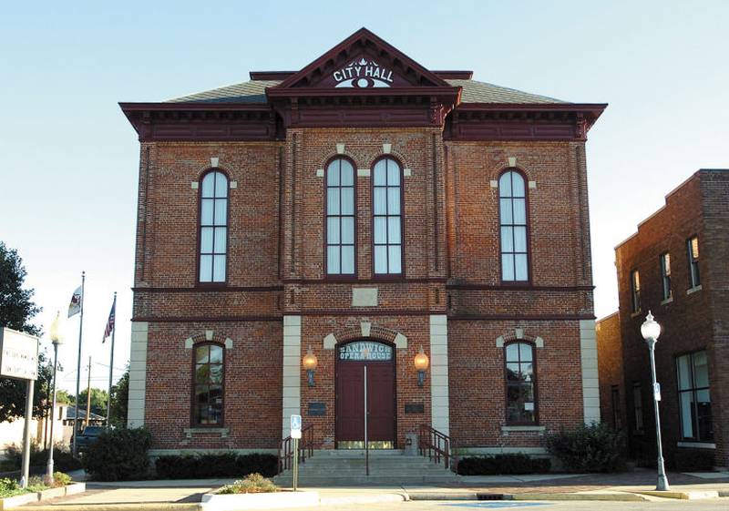 The stately Sandwich Opera House.