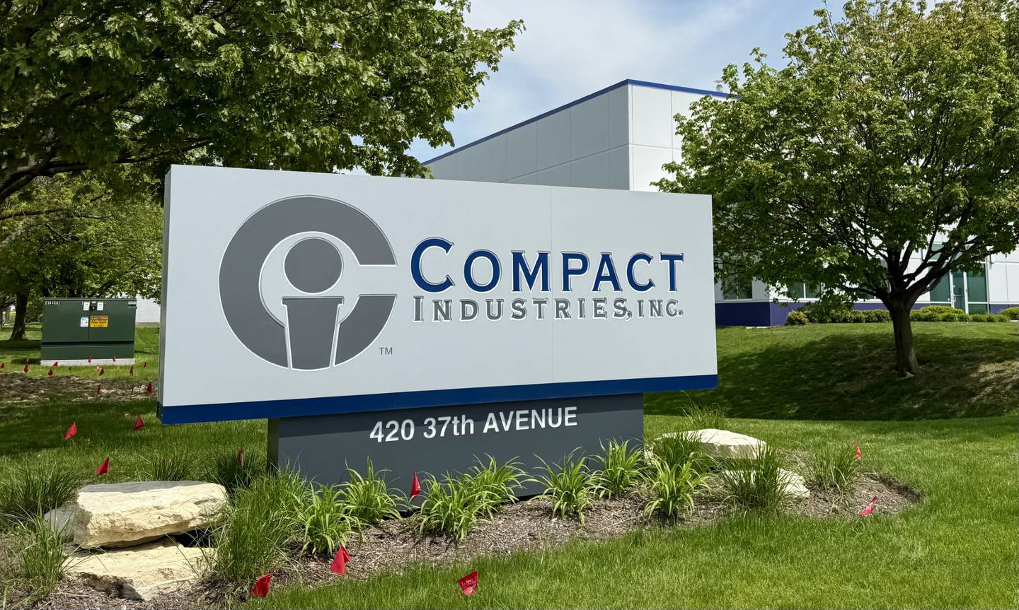 Compact Industries kicked off a $3.2 million, 33,000-square-foot expansion project for their distribution center at 420 37th Ave. in St. Charles with a groundbreaking ceremony on Wednesday May 7, 2025.