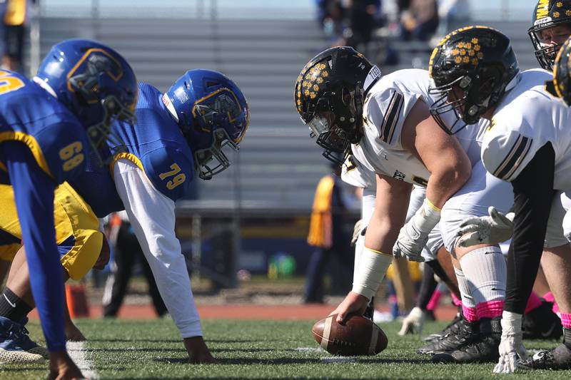 Joliet Central lines up against Joliet West in the cross town rival matchup on Saturday.