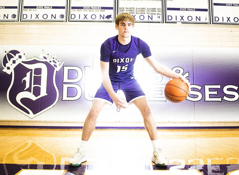 Dixon's Jacob Gaither is the boys basketball player of the year.
