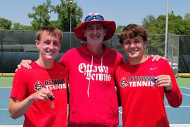 Boys Tennis: Ottawa’s Adam and Noah Gross bounce back to claim 1A sectional title