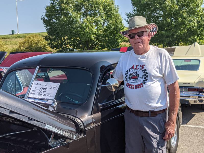 Big Rock resident John Rogerson brought his 1940 Chevrolet Master 85 to the 19th annual Oswego Drag Raceway Reunion on Sept. 14, 2025.